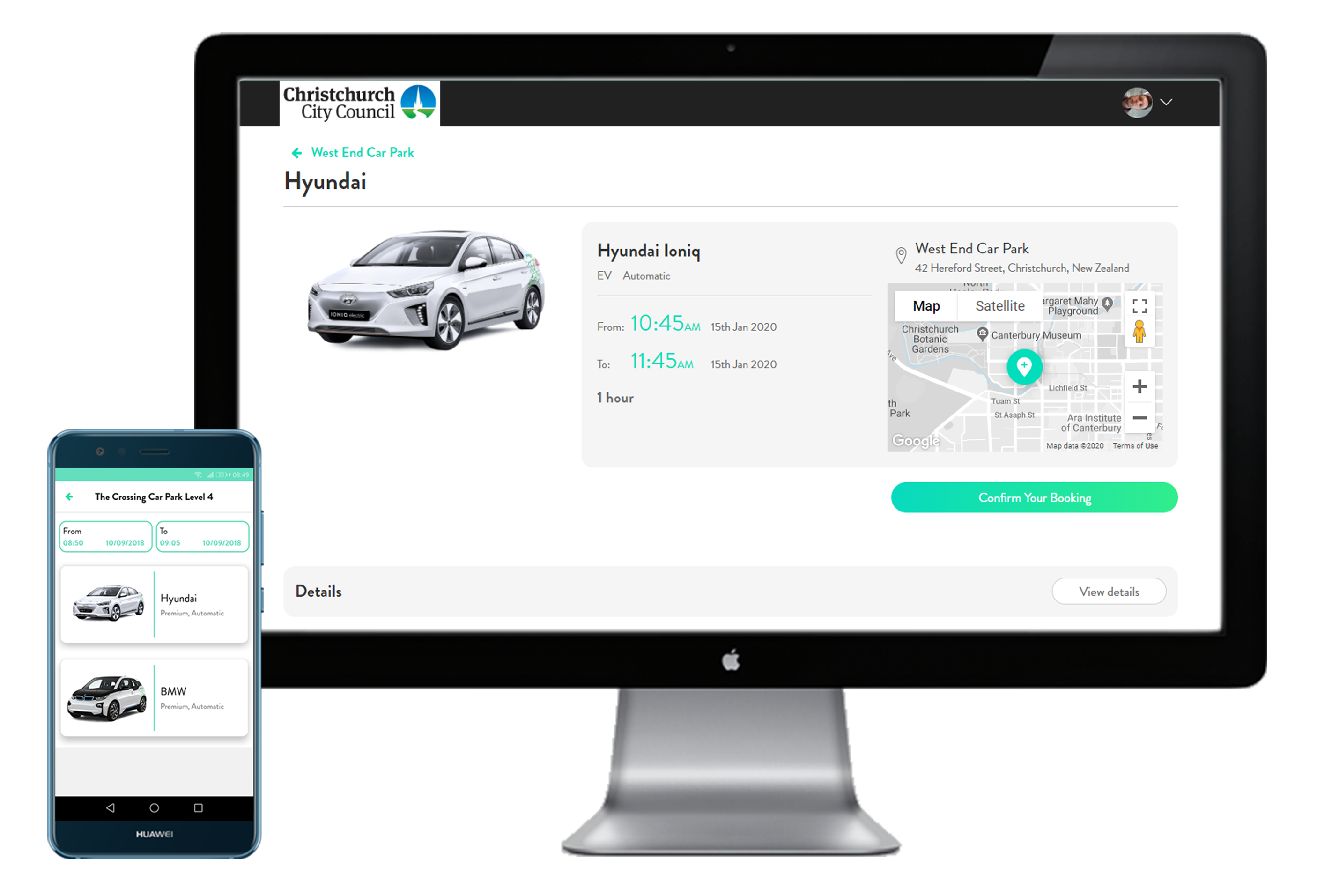 zilch electric car sharing app and booking engine